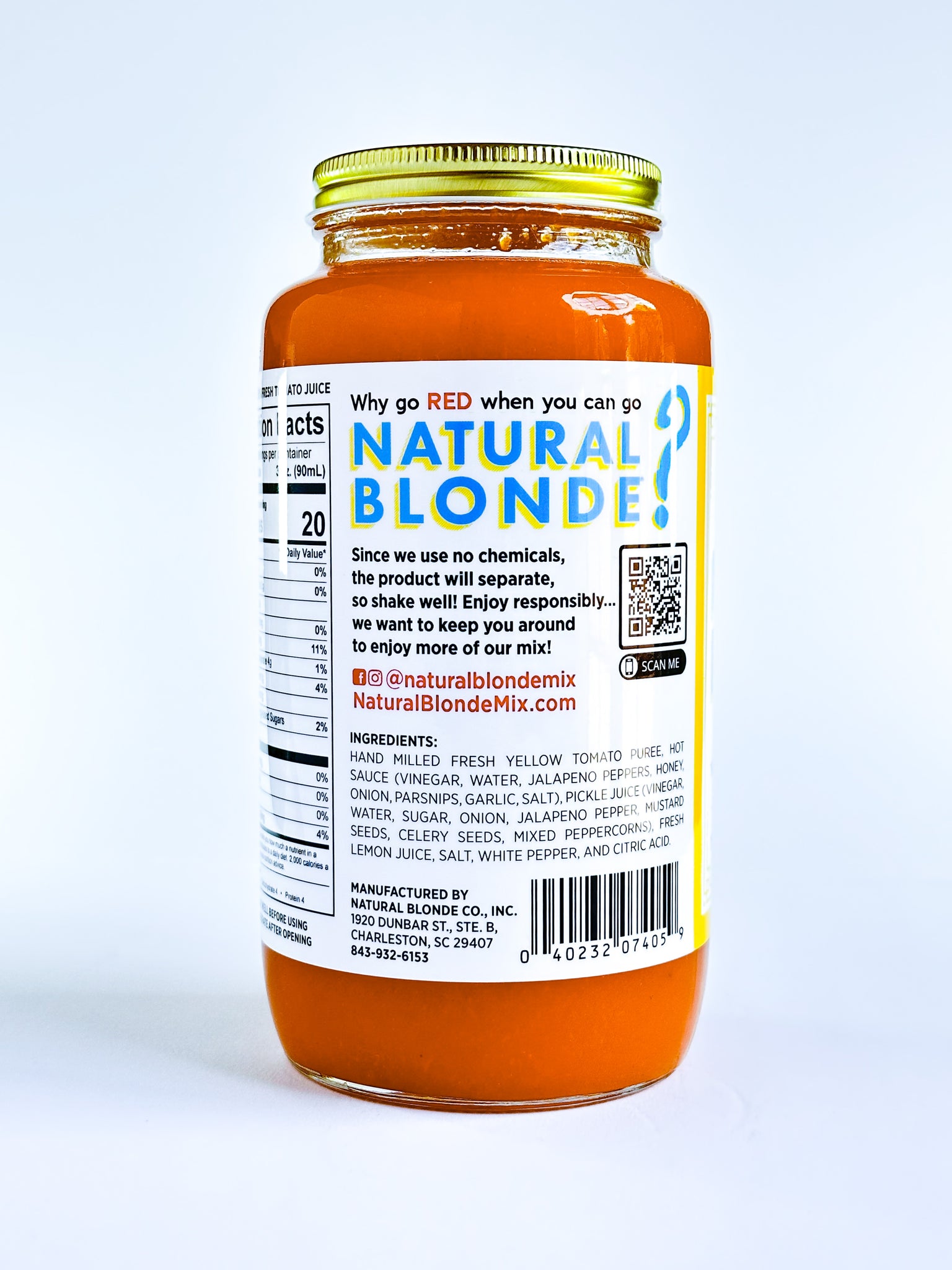 32oz Jar Natural Blonde Bloody Mary Mix Natural Blonde Mix   IMG 0644 1536x2048 